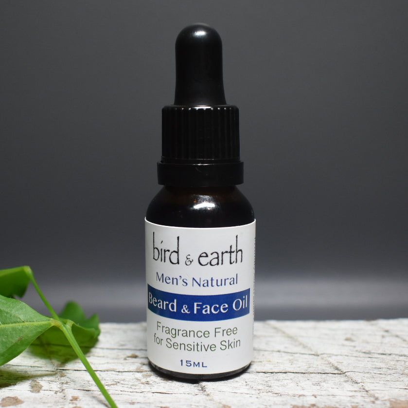 Beard & Face Oil - Fragrance Free for the sensitive Man - Bird and Earth