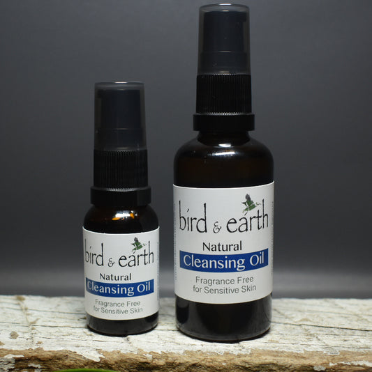 Cleansing Oil - Fragrance Free blending Natural & Organic for those with sensitive skin & nose - Bird and Earth