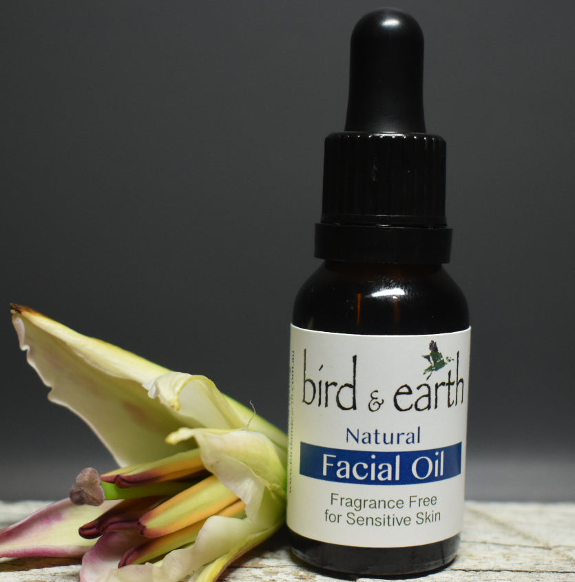 Facial Oil - Fragrance Free blending Natural & Organic for Women & Men - Bird and Earth