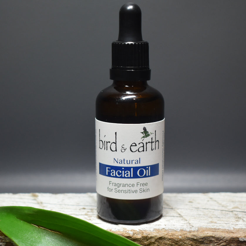 Facial Oil - Fragrance Free blending Natural & Organic for Women & Men - Bird and Earth