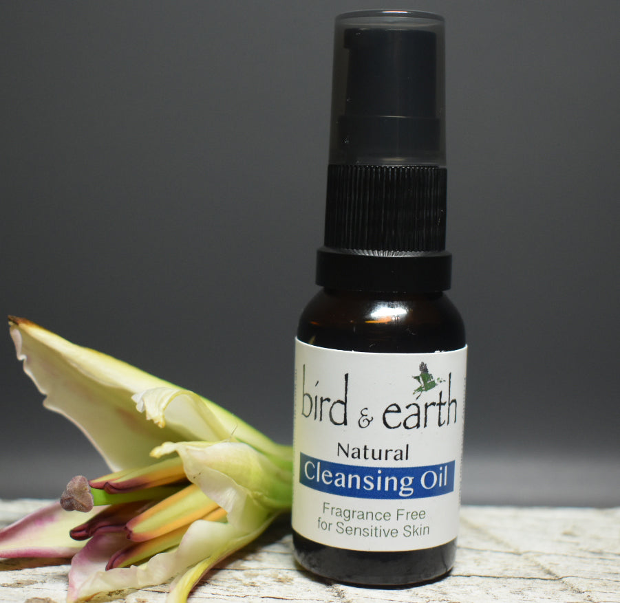 Cleansing Oil - Fragrance Free blending Natural & Organic for those with sensitive skin & nose - Bird and Earth