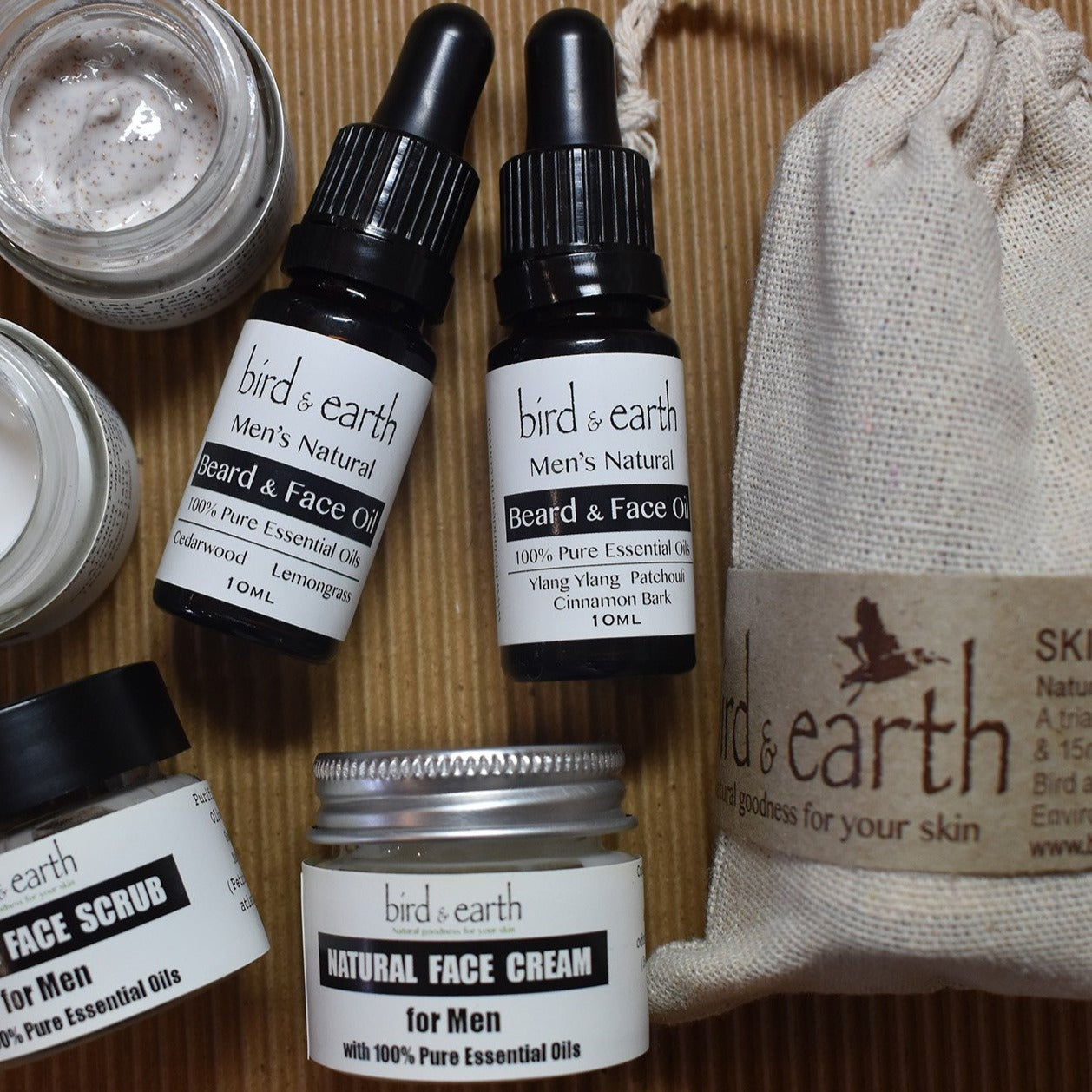 Women and Men skincare travel/pamper packs Offer - Bird and Earth